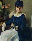 Fernand Toussaint An Elegent Woman painting